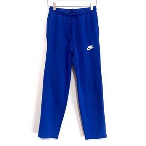 Nike Sportswear Club Fleece Joggers Men's Royal Blue Sweatpants Cuffed Hem